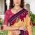 yellow woven cotton saree with blouse