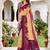 yellow woven cotton saree with blouse