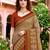 beige woven cotton saree with blouse