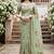green woven cotton saree with blouse