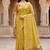 yellow woven cotton saree with blouse