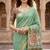 green woven cotton saree with blouse