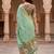 green woven cotton saree with blouse