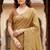 beige woven cotton saree with blouse