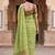 green woven cotton saree with blouse