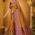mustard woven silk blend saree with blouse