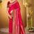 pink woven silk blend saree with blouse
