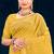 mustard woven cotton saree with blouse