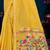 mustard woven cotton saree with blouse