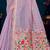 lavender woven cotton saree with blouse