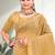 mustard woven cotton saree with blouse