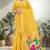 yellow woven cotton saree with blouse