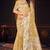 mustard woven cotton saree with blouse