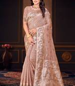 crimson woven cotton saree with blouse