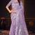 lavender woven cotton saree with blouse