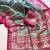 sku blue printed pasmina print with dori silk saree