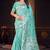 green woven cotton saree with blouse
