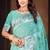 green woven cotton saree with blouse