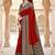 red woven cotton saree with blouse