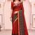 red woven cotton saree with blouse