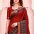 red woven cotton saree with blouse