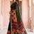 green woven cotton saree with blouse