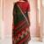 green woven cotton saree with blouse