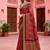 maroon woven cotton saree with blouse