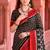 black woven cotton saree with blouse