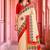 cream woven cotton saree with blouse