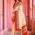 cream woven cotton saree with blouse