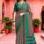 dark grey woven cotton saree with blouse
