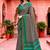 dark grey woven cotton saree with blouse