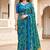 green woven cotton saree with blouse