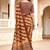 brown woven cotton saree with blouse