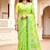 green woven cotton saree with blouse