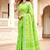 green woven cotton saree with blouse