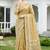 gold woven cotton saree with blouse
