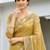 gold woven cotton saree with blouse