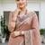 hot pink woven cotton saree with blouse