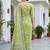 green woven cotton saree with blouse