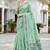 green woven cotton saree with blouse