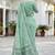 green woven cotton saree with blouse