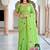 green woven cotton saree with blouse