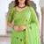 green woven cotton saree with blouse