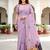 lavender woven cotton saree with blouse