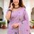 lavender woven cotton saree with blouse