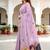 lavender woven cotton saree with blouse