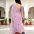 lavender woven cotton saree with blouse