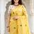 yellow woven cotton saree with blouse